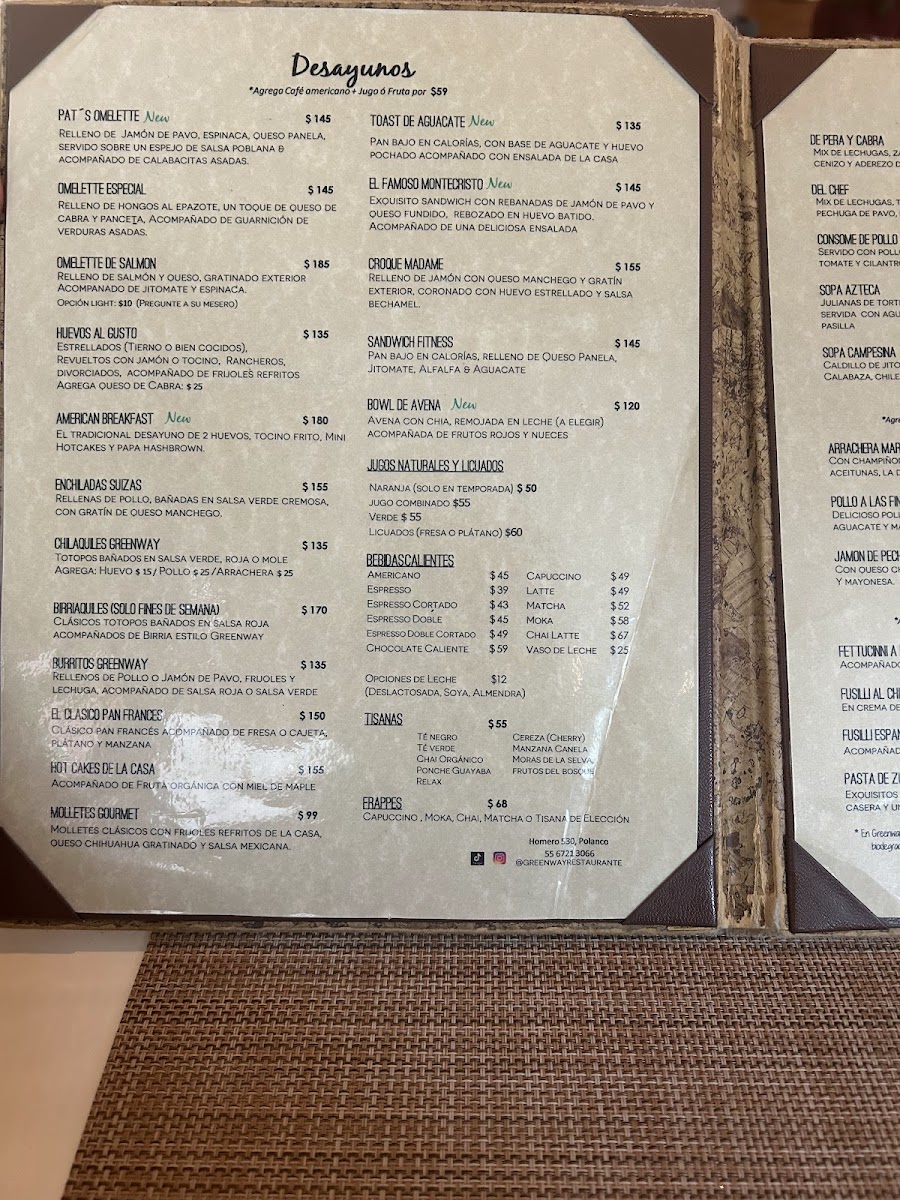 Menu Greenway Restaurante 100% Pet Friendly-9