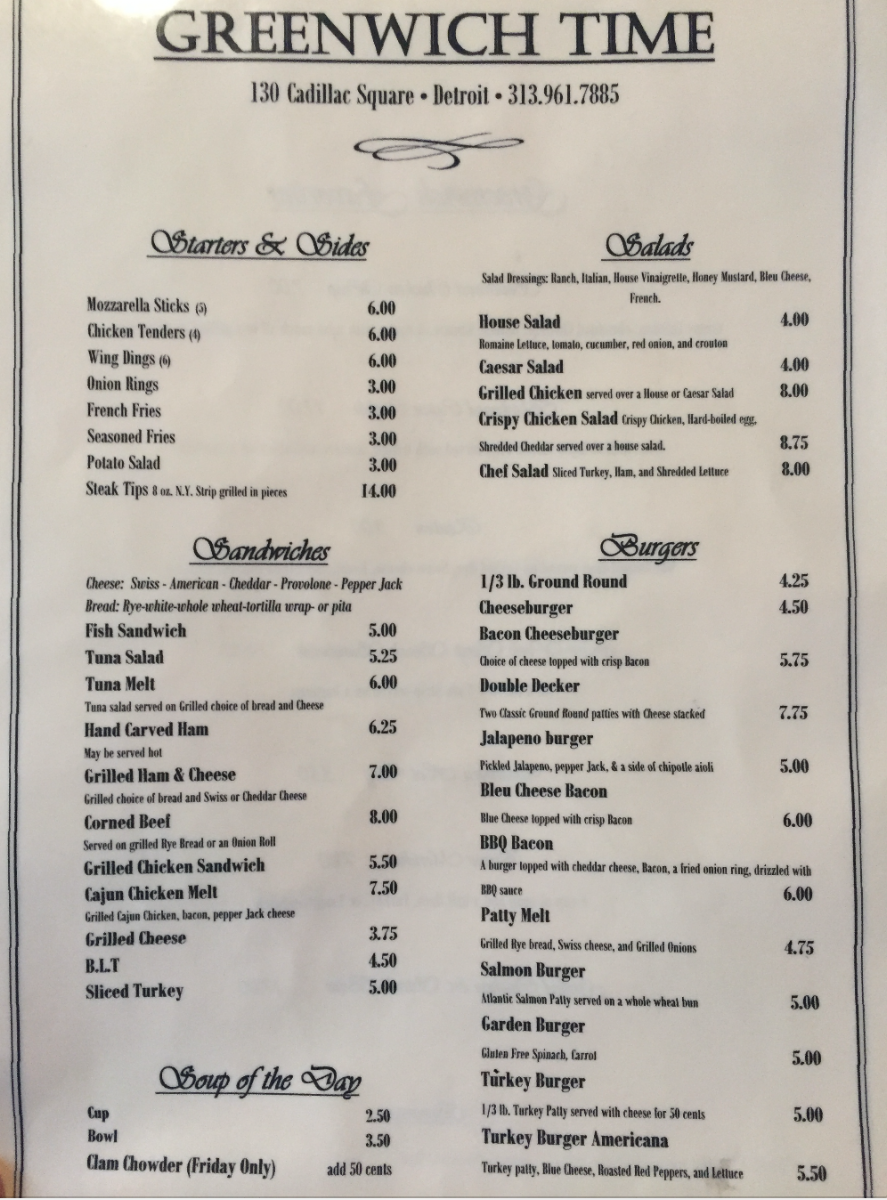 Menu Greenwich Time Pub-3