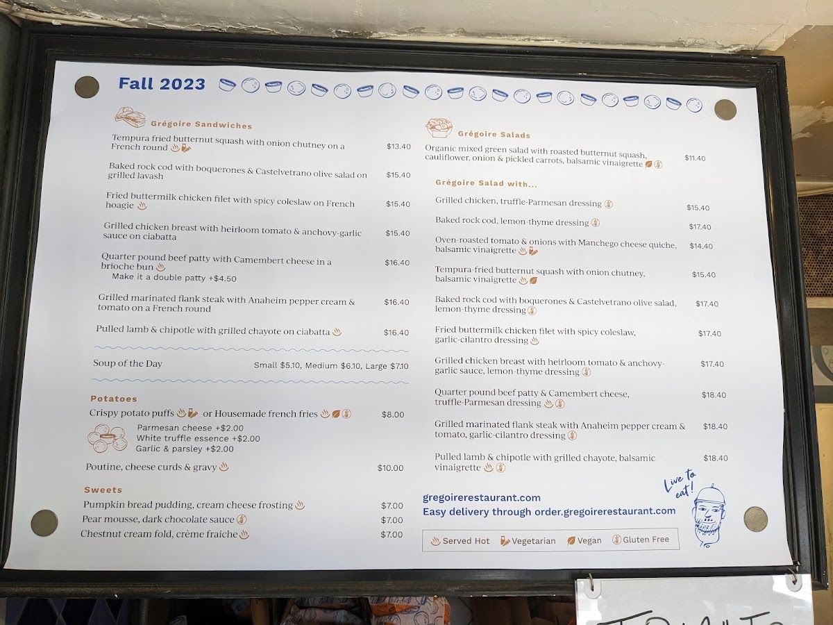 Menu Grégoire Restaurant-3