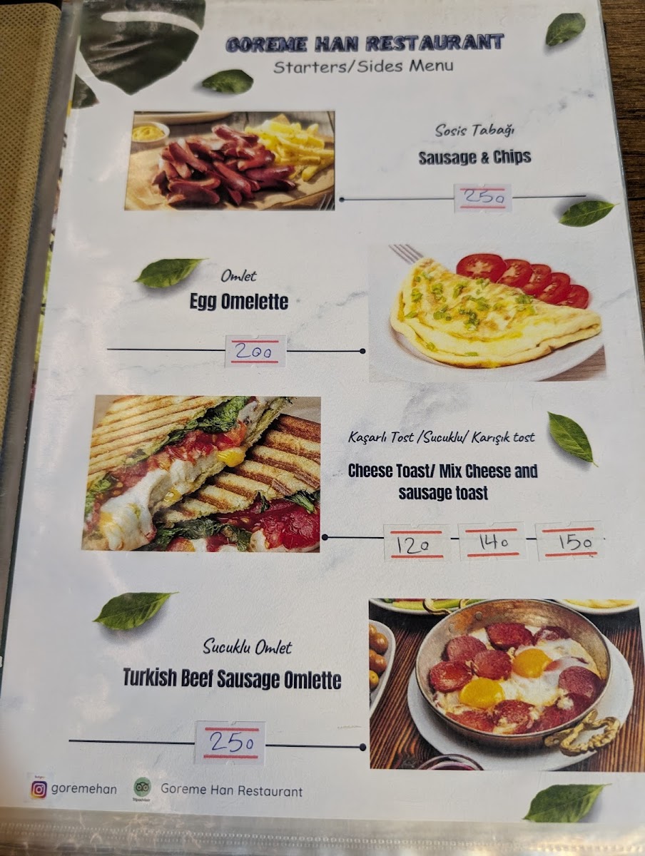Menu Göreme Han Restaurant-4