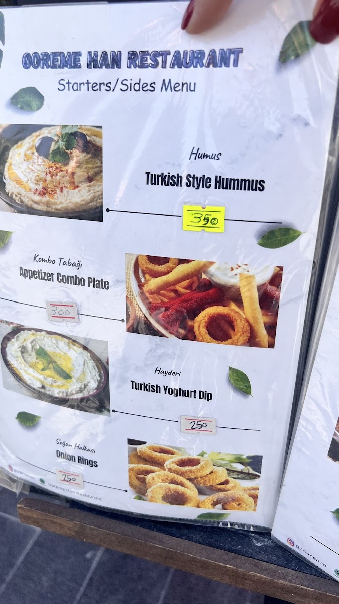 Menu Göreme Han Restaurant-7