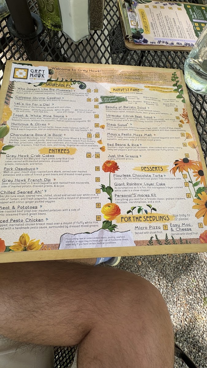 Menu Grey Hawk Bar & Gardens-5