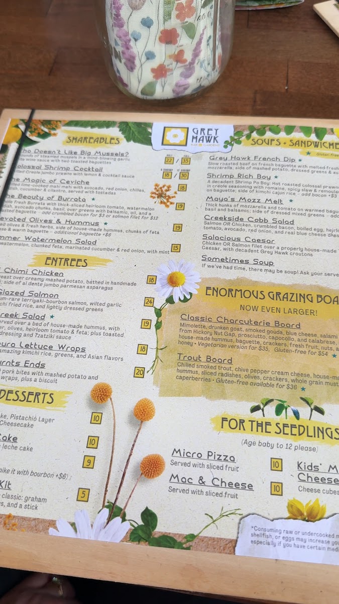 Menu Grey Hawk Bar & Gardens-6