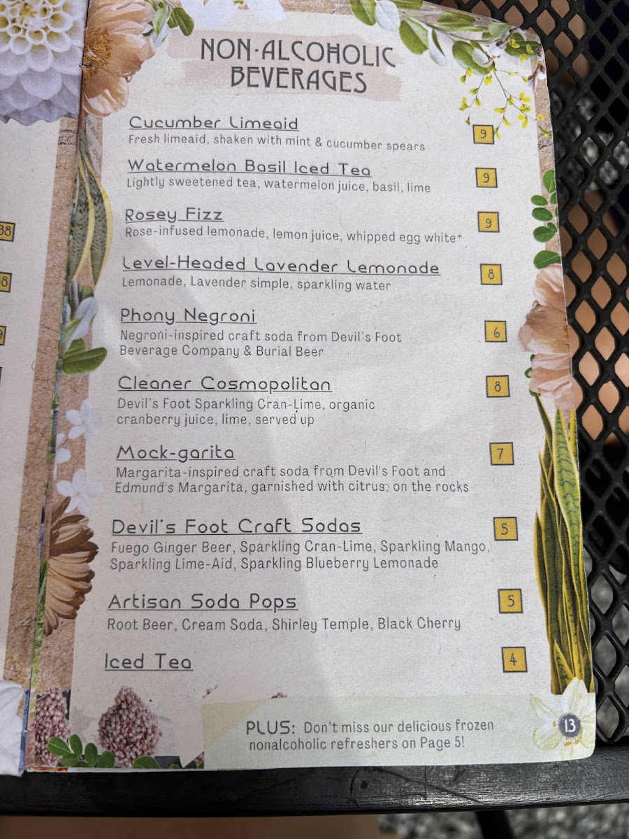 Menu Grey Hawk Bar & Gardens-7