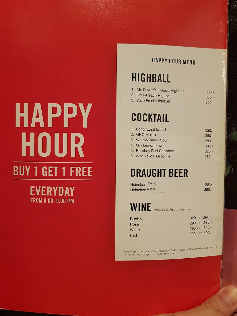 Menu Greyhound Café Groove At Centralworld-4