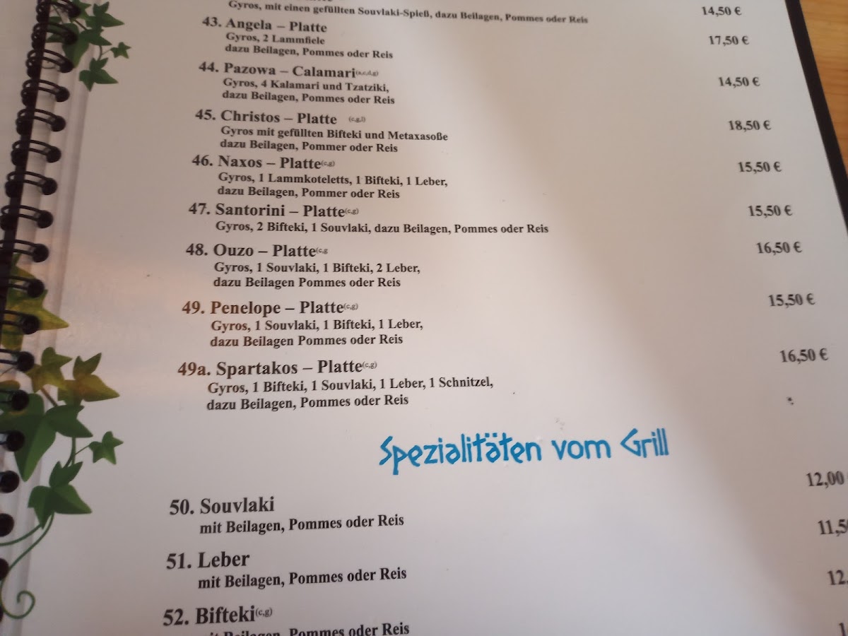 Menu Griechisches Restaurant Kreta-2