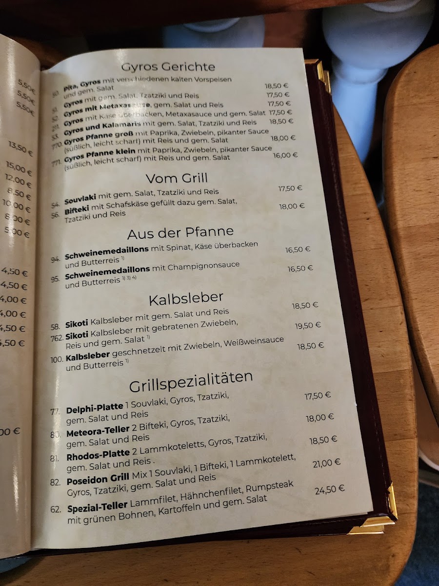 Menu Griechisches Restaurant - Poseidon In Oberschleißheim-10
