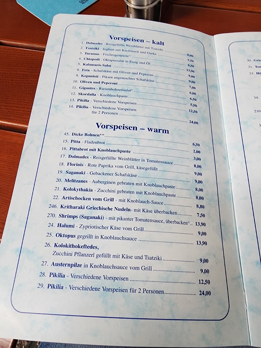 Menu Griechisches Restaurant - Poseidon In Oberschleißheim-2
