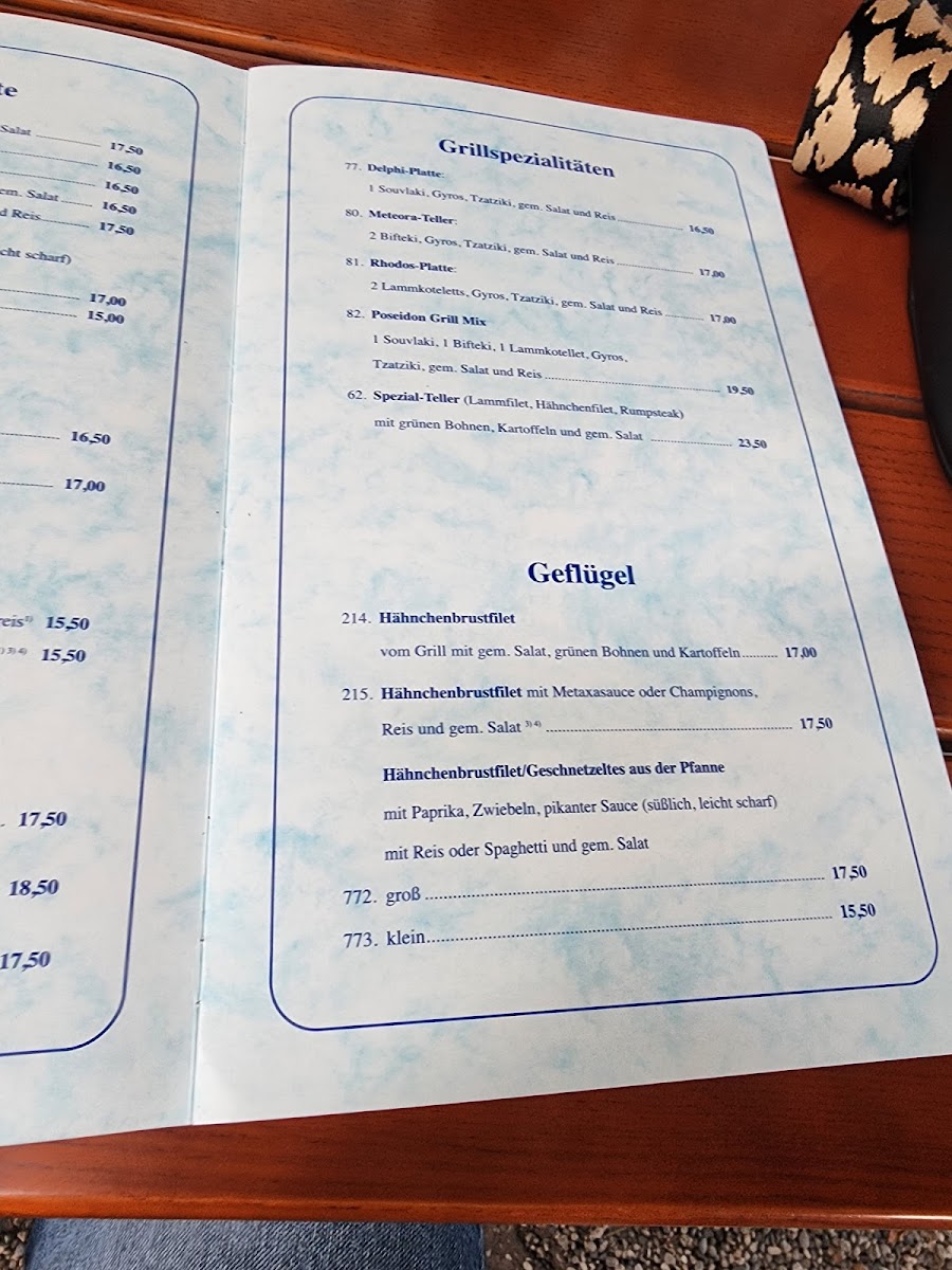 Menu Griechisches Restaurant - Poseidon In Oberschleißheim-9
