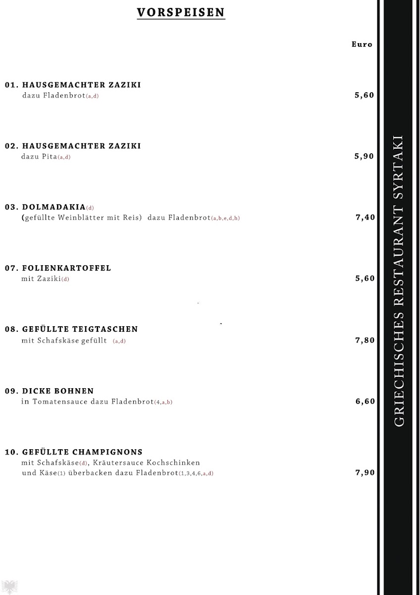 Menu Griechisches Restaurant Syrtaki-10