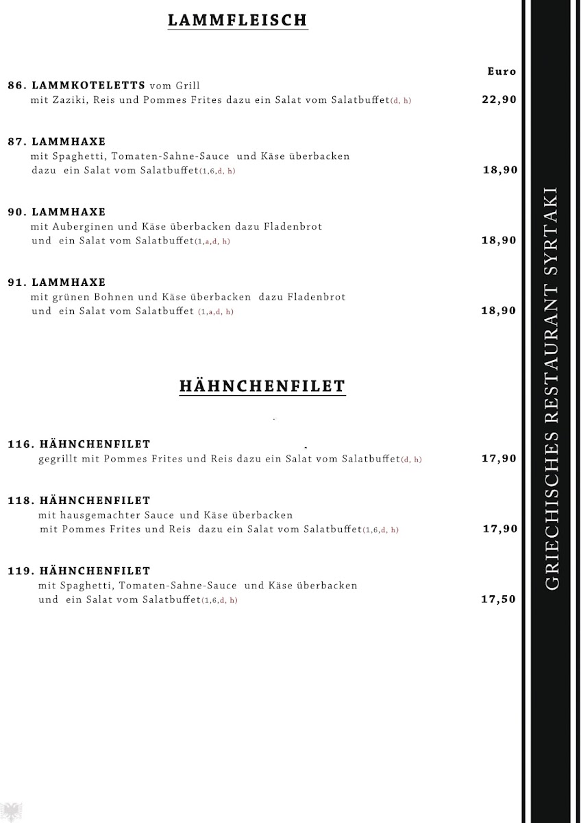 Menu Griechisches Restaurant Syrtaki-8