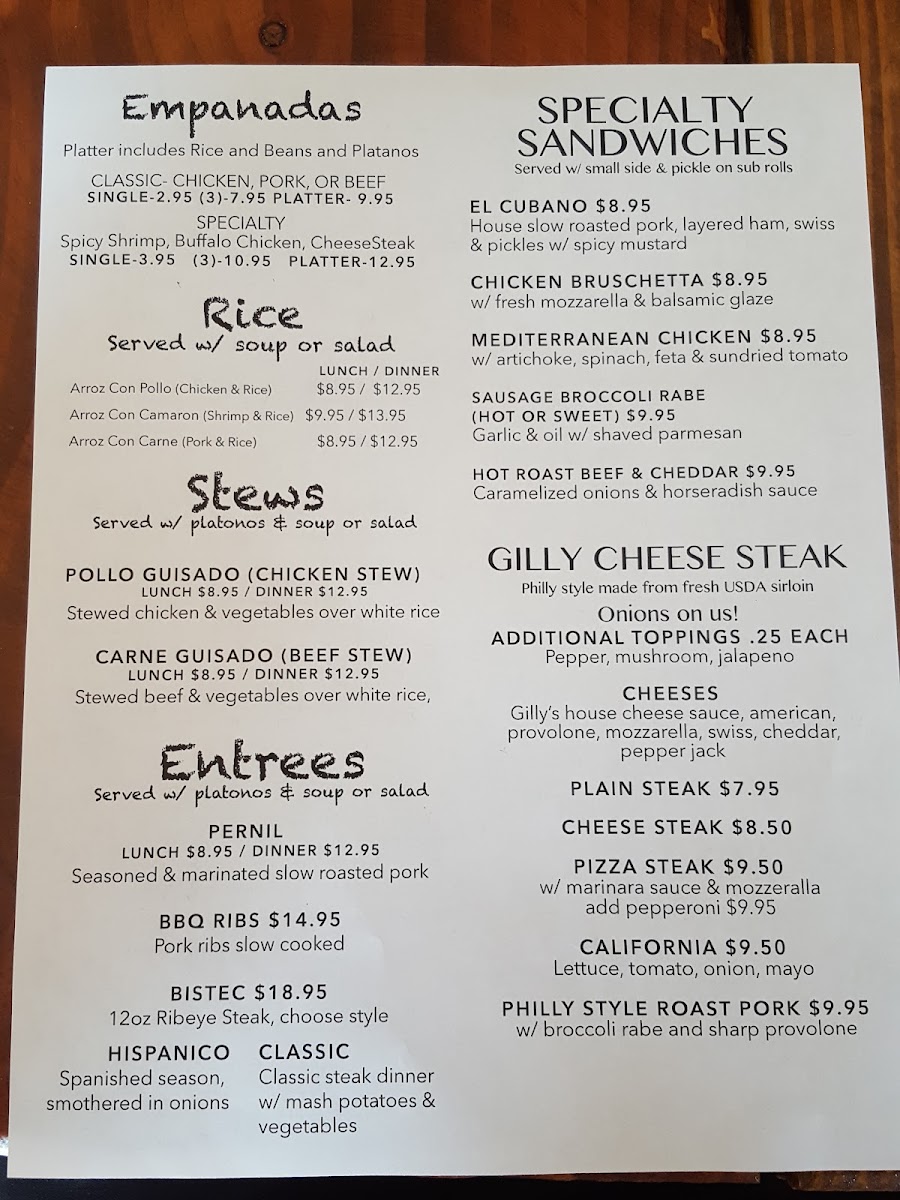 Menu Grill 36-3