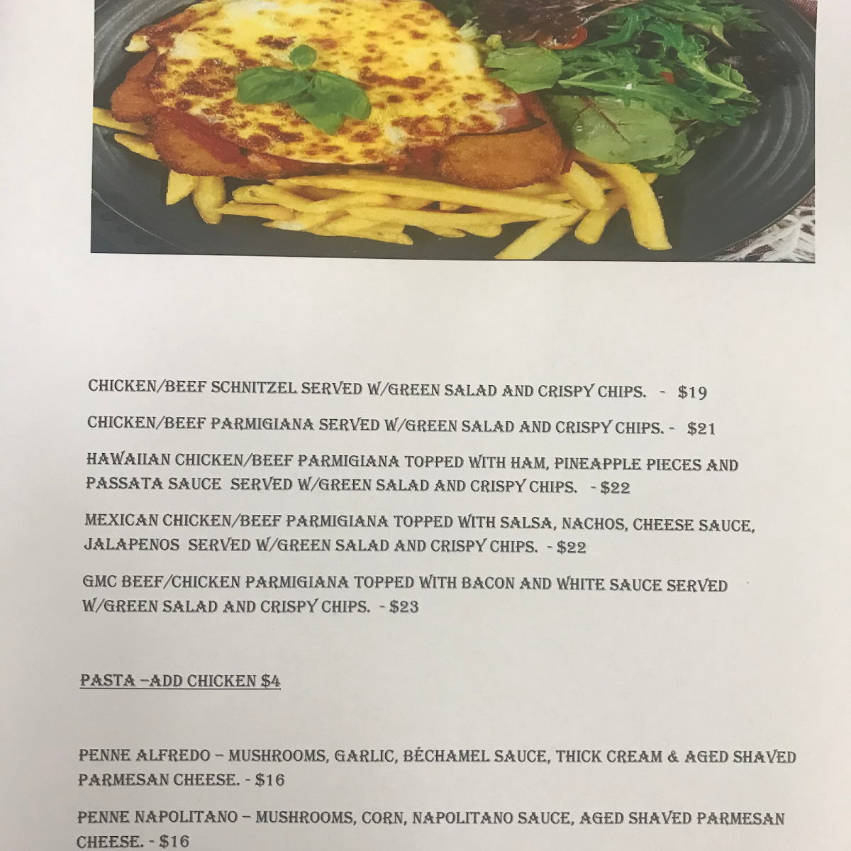 Menu Grill Me Crazy - Gmc-2