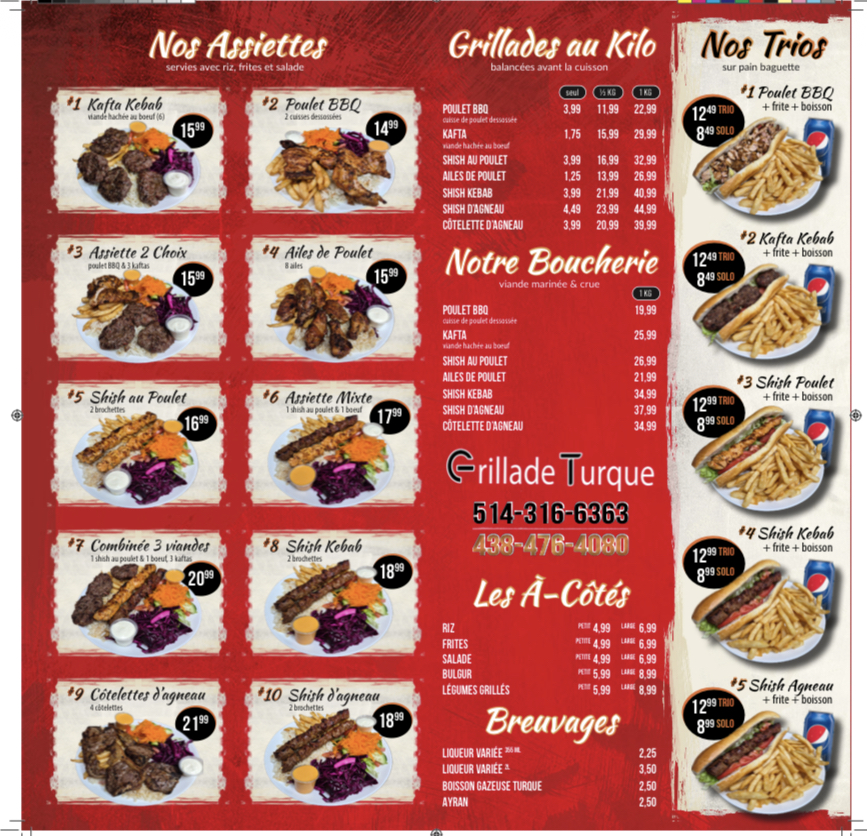 Menu Grillades Mediterraneennes Turkish Restaurant-1