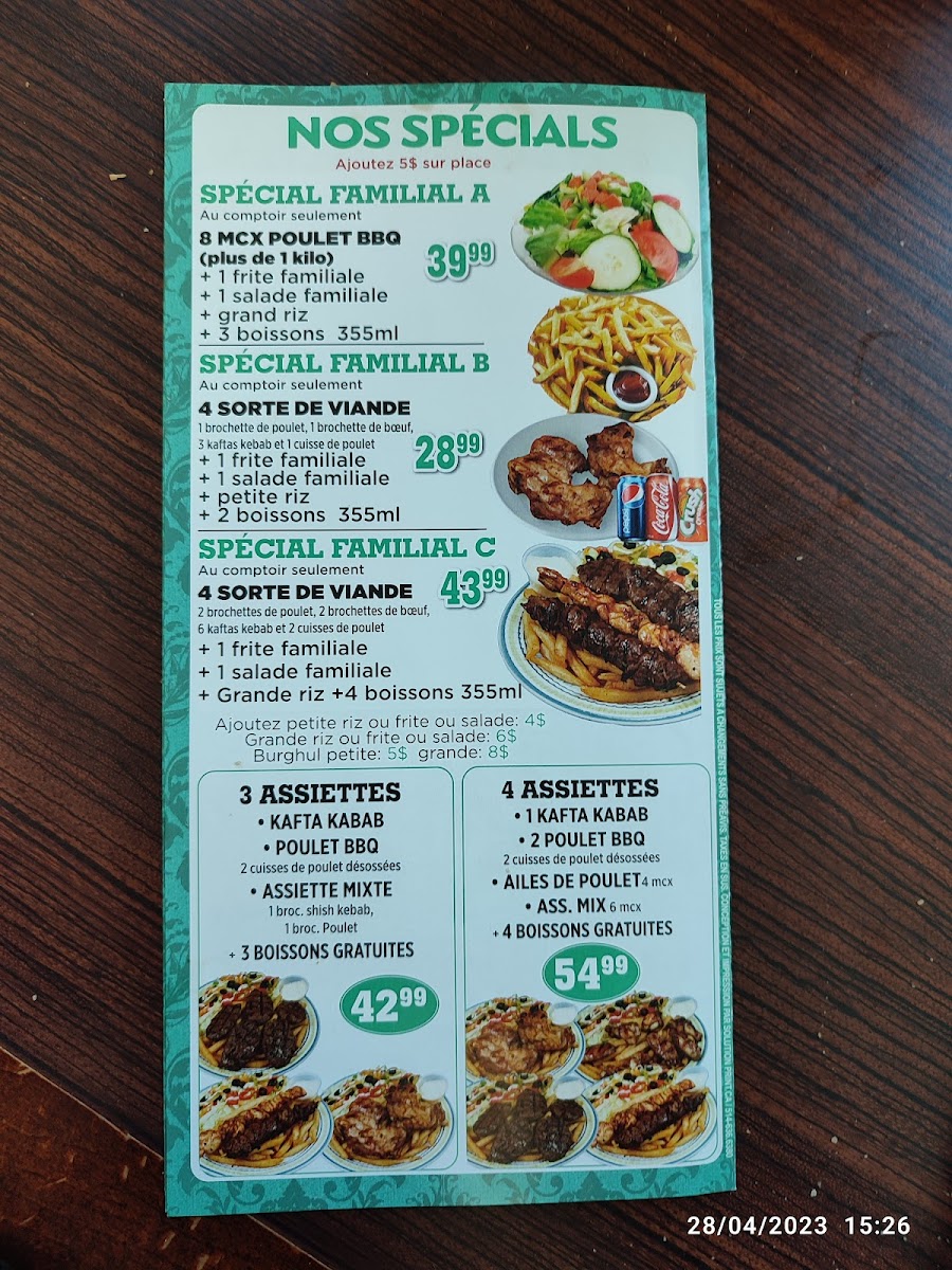 Menu Grillades Mediterraneennes Turkish Restaurant-6