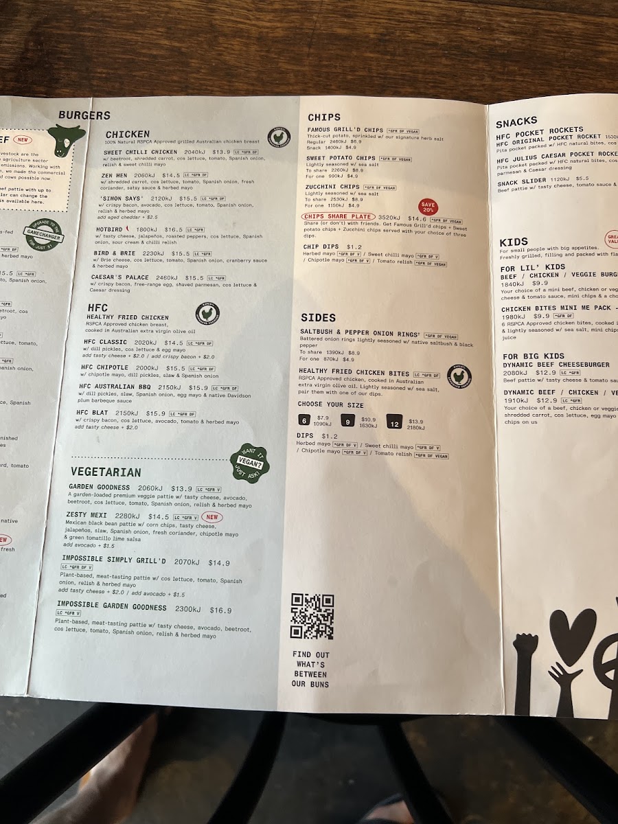 Menu Grill'd Burgers - Elsternwick-2