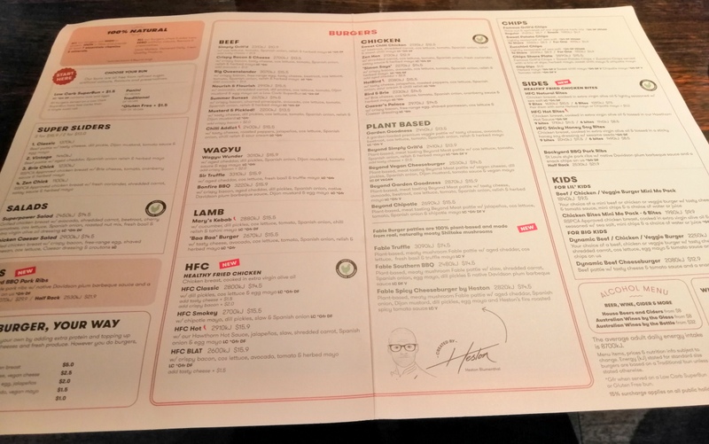 Menu Grill'd Burgers - Toowong-1
