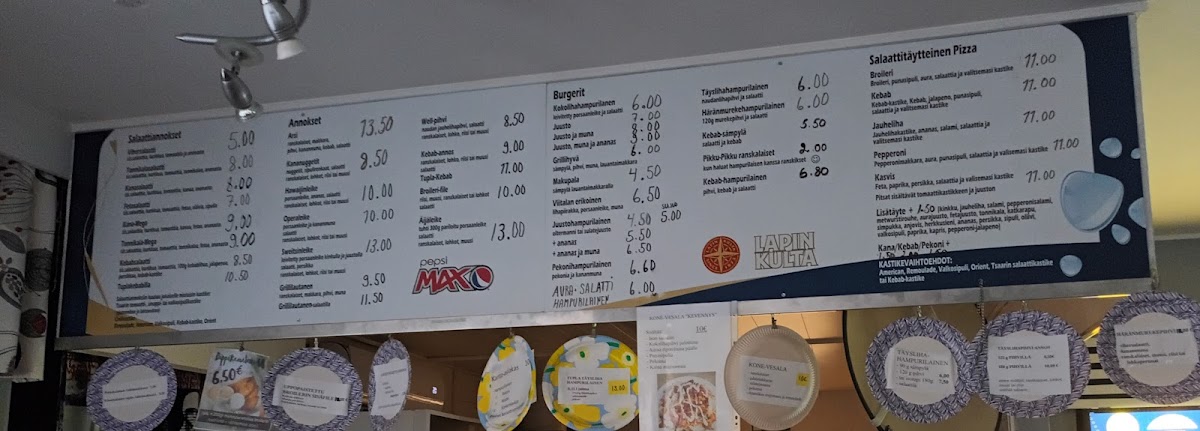 Menu Grilli Pizzeria Kir-Si Avoin Yhtiö-1