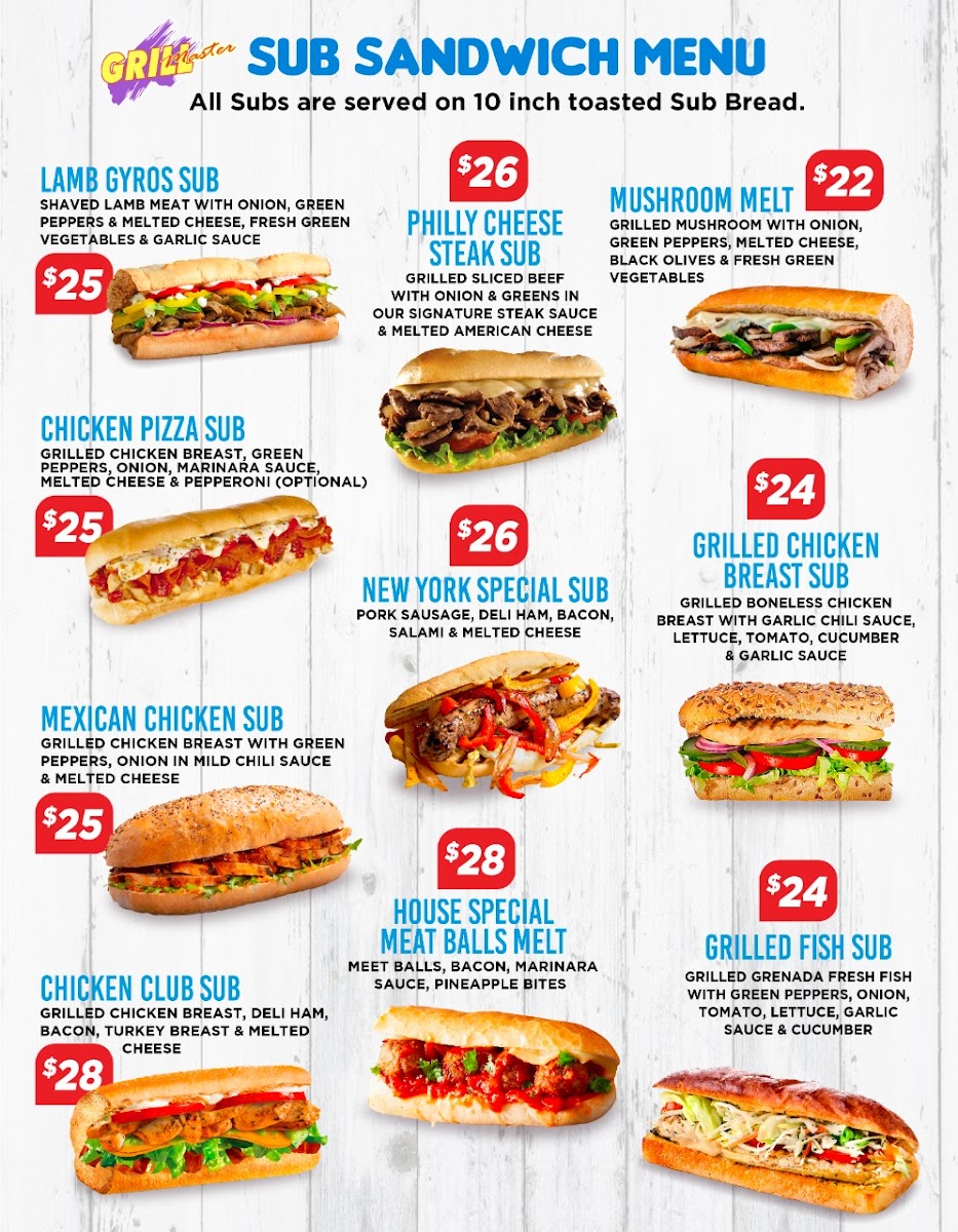 Menu Grillmaster-3