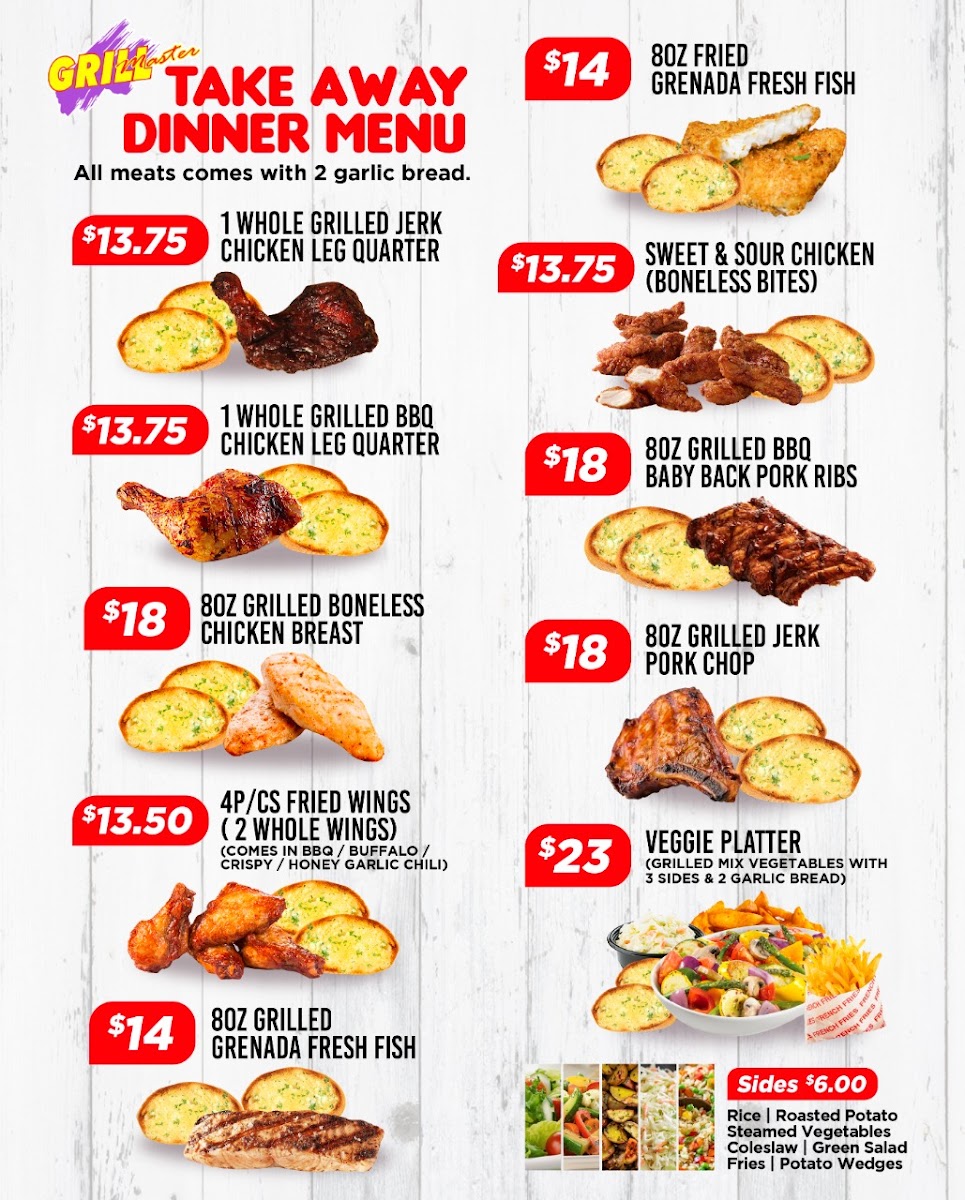 Menu Grillmaster-7