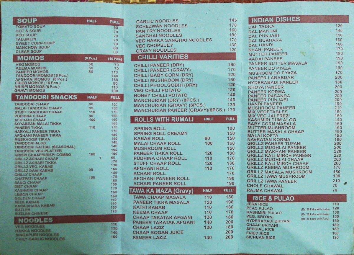 Menu Grillz Tandoori Junction-5