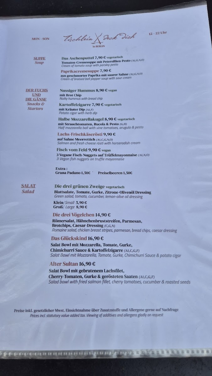Menu Grimm's Tischlein Deck Dich-3