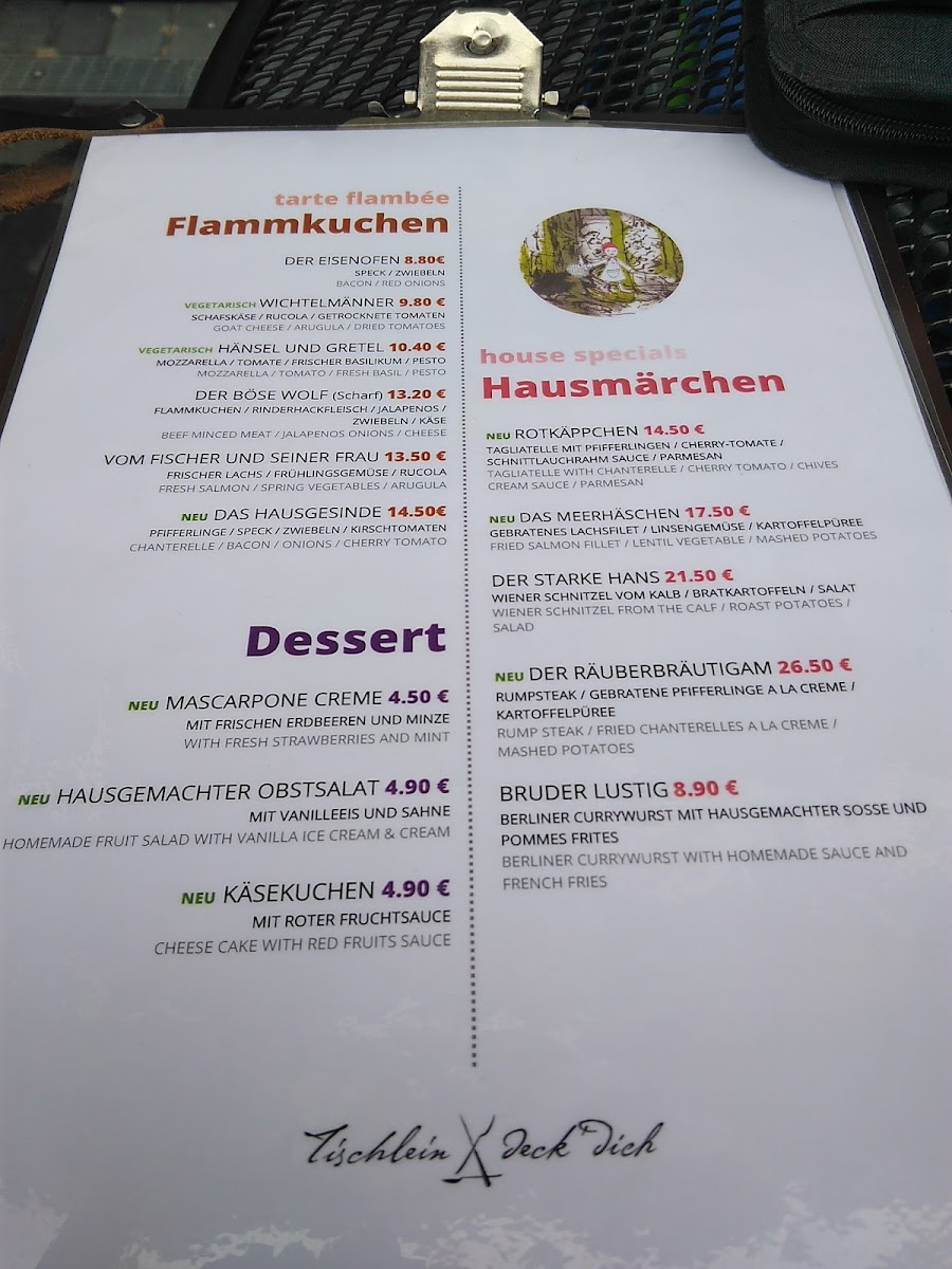 Menu Grimm's Tischlein Deck Dich-9