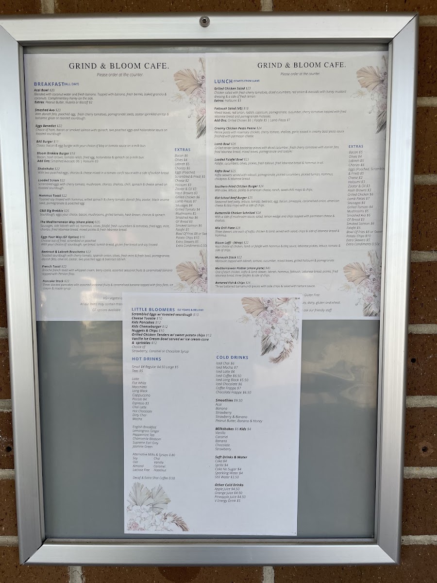 Menu Grind & Bloom Cafe-4