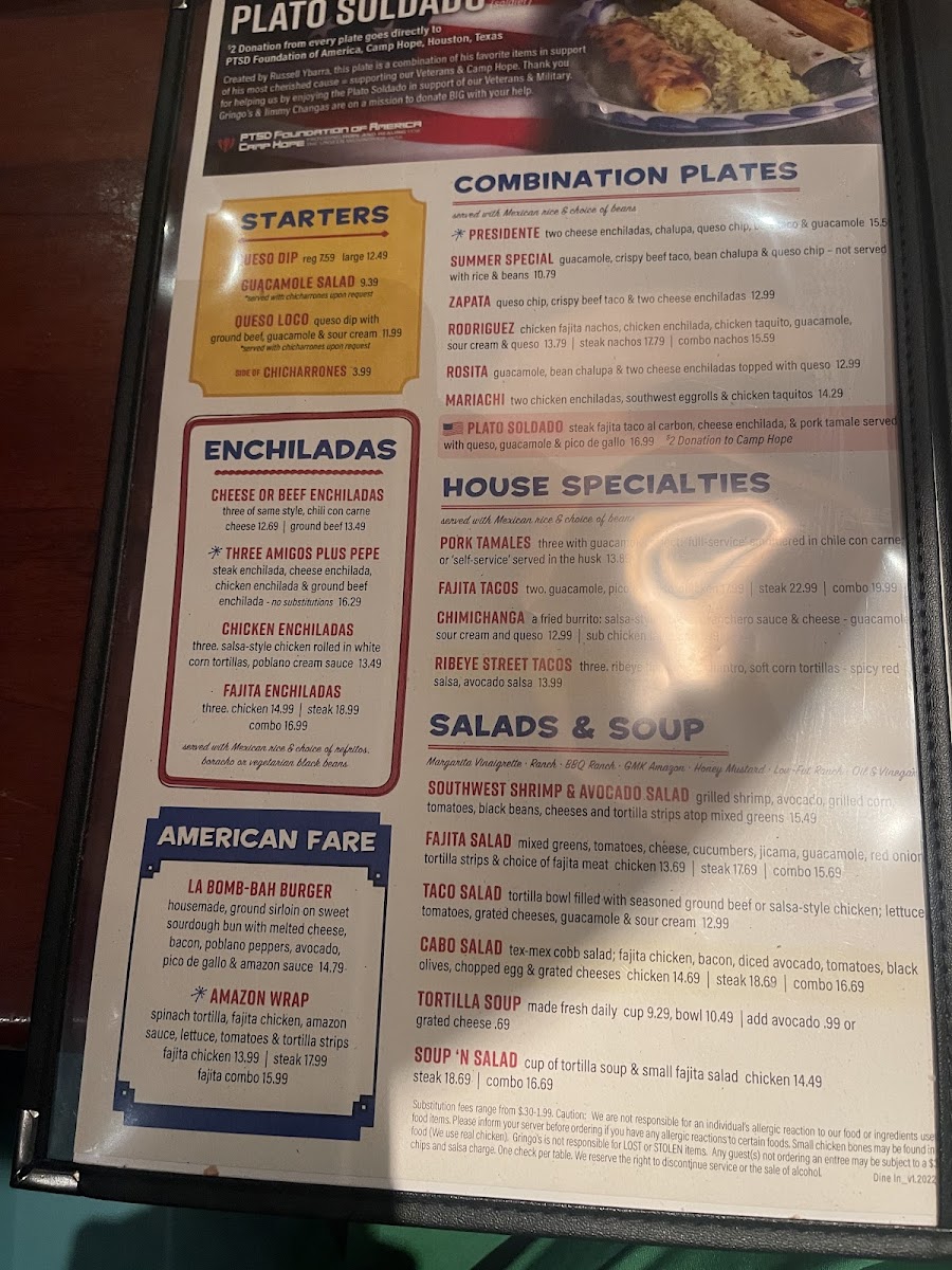 Menu Gringo’S Mexican Kitchen {Stafford}-8
