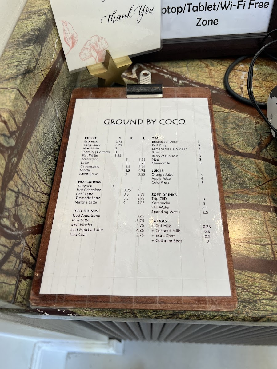 Menu Ground By Coco-1