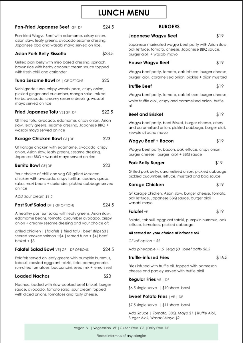 Menu Ground Coolangatta-2