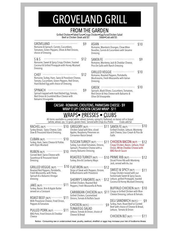 Menu Groveland Grill-4