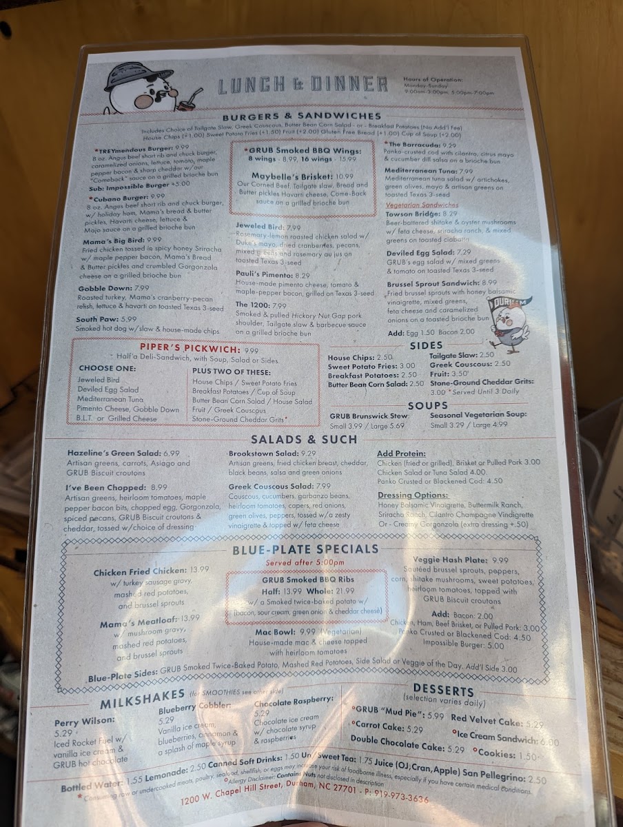 Menu Grub Durham-3