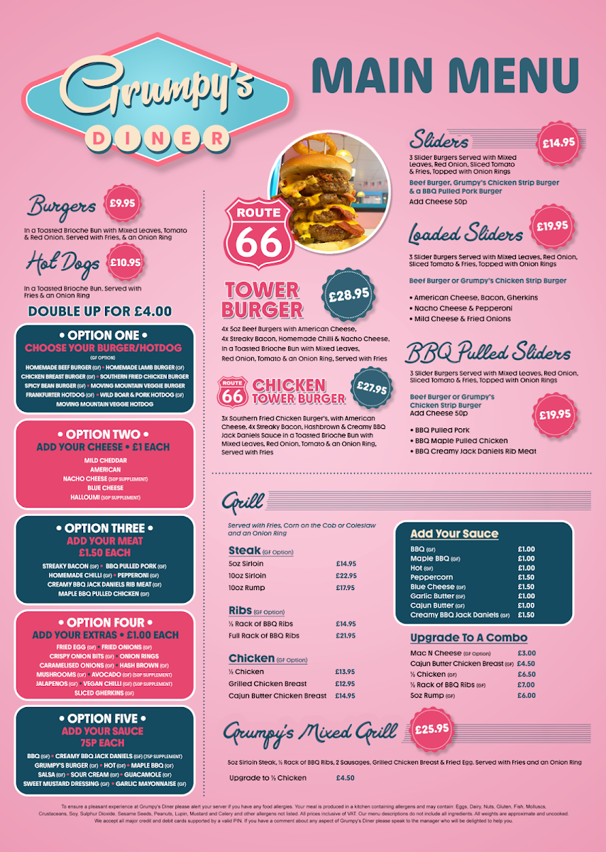 Menu Grumpy's Diner-1