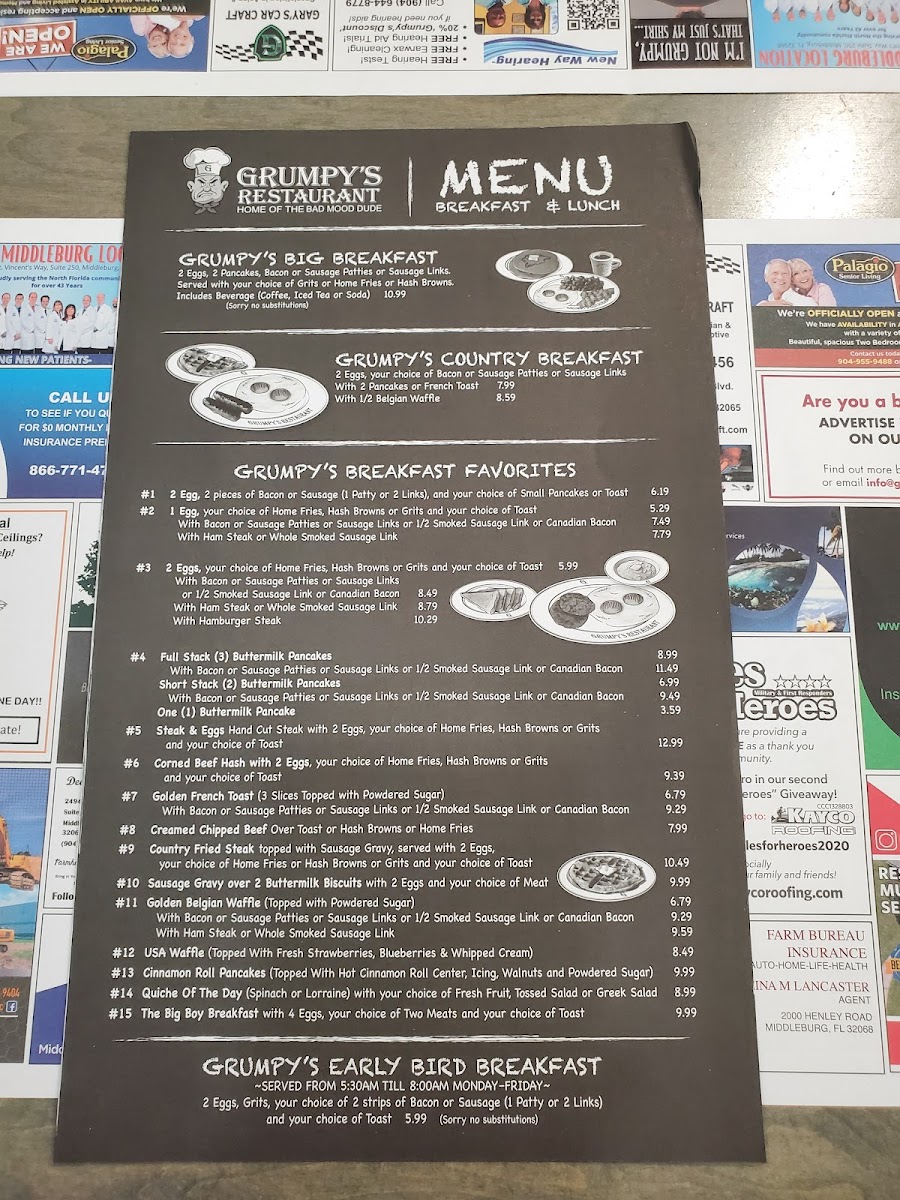 Menu Grumpy's Restaurant-10