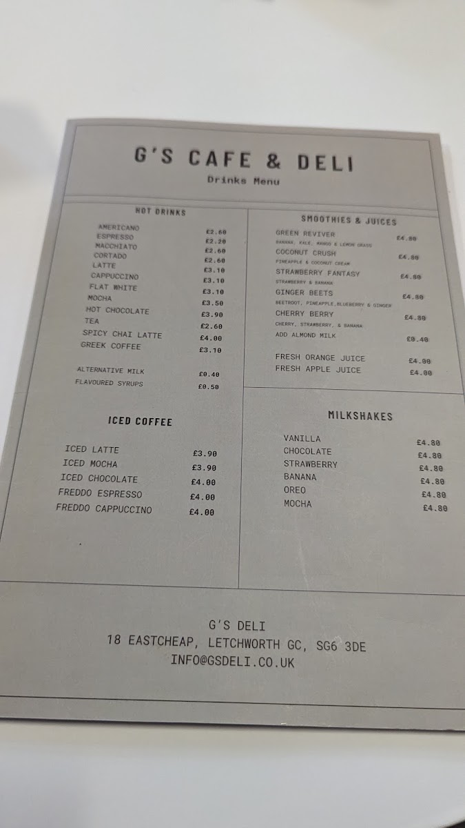 Menu G's Cafe & Deli-2