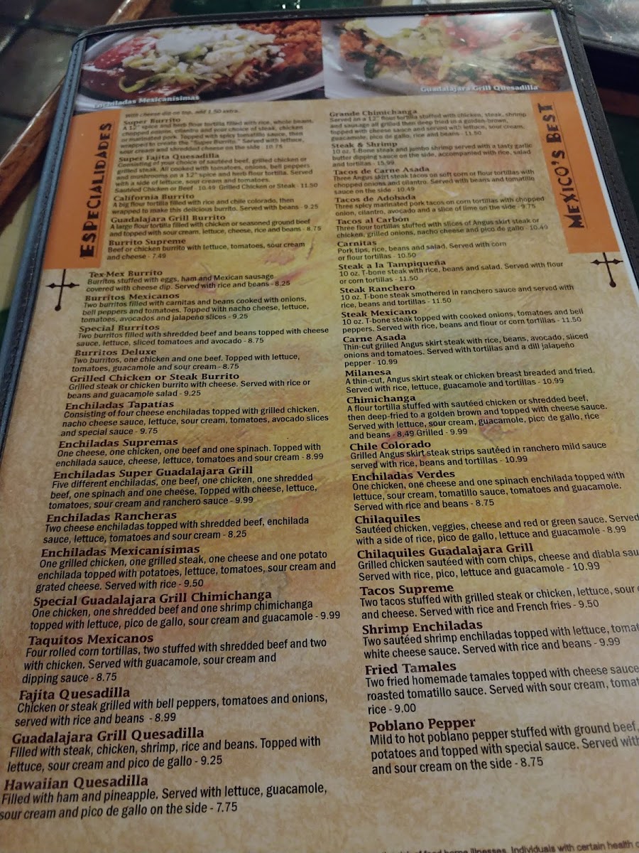 Menu Guadalajara Grill-4