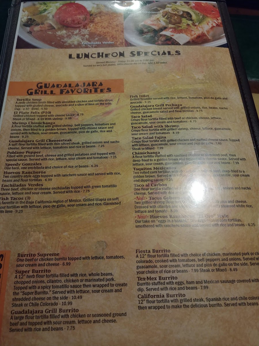 Menu Guadalajara Grill-5