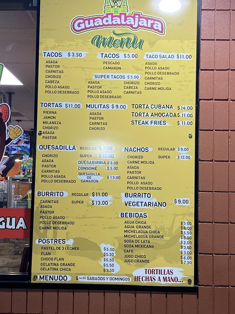 Menu Guadalajara Tacos-3
