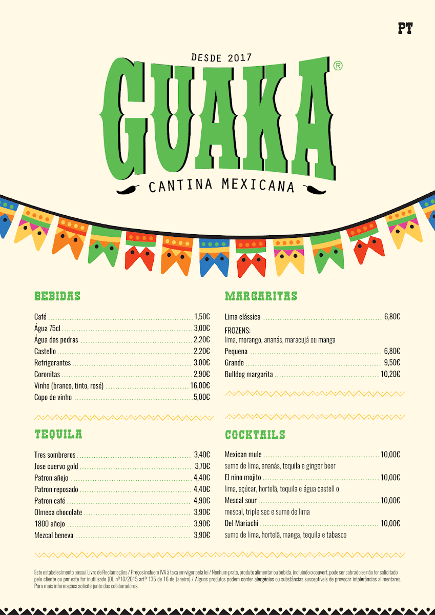 Menu Guaka-1