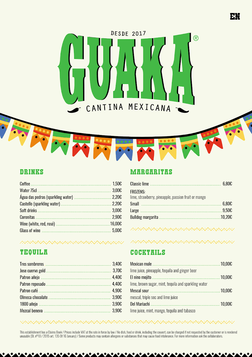 Menu Guaka-2
