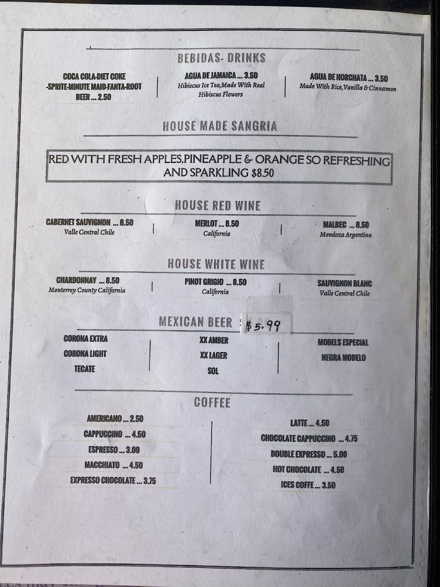 Menu Guakamole's-6