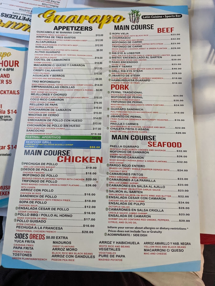 Menu Guarapo Latin Fusion-10