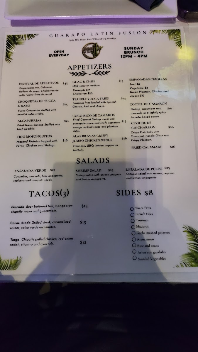 Menu Guarapo Latin Fusion-6