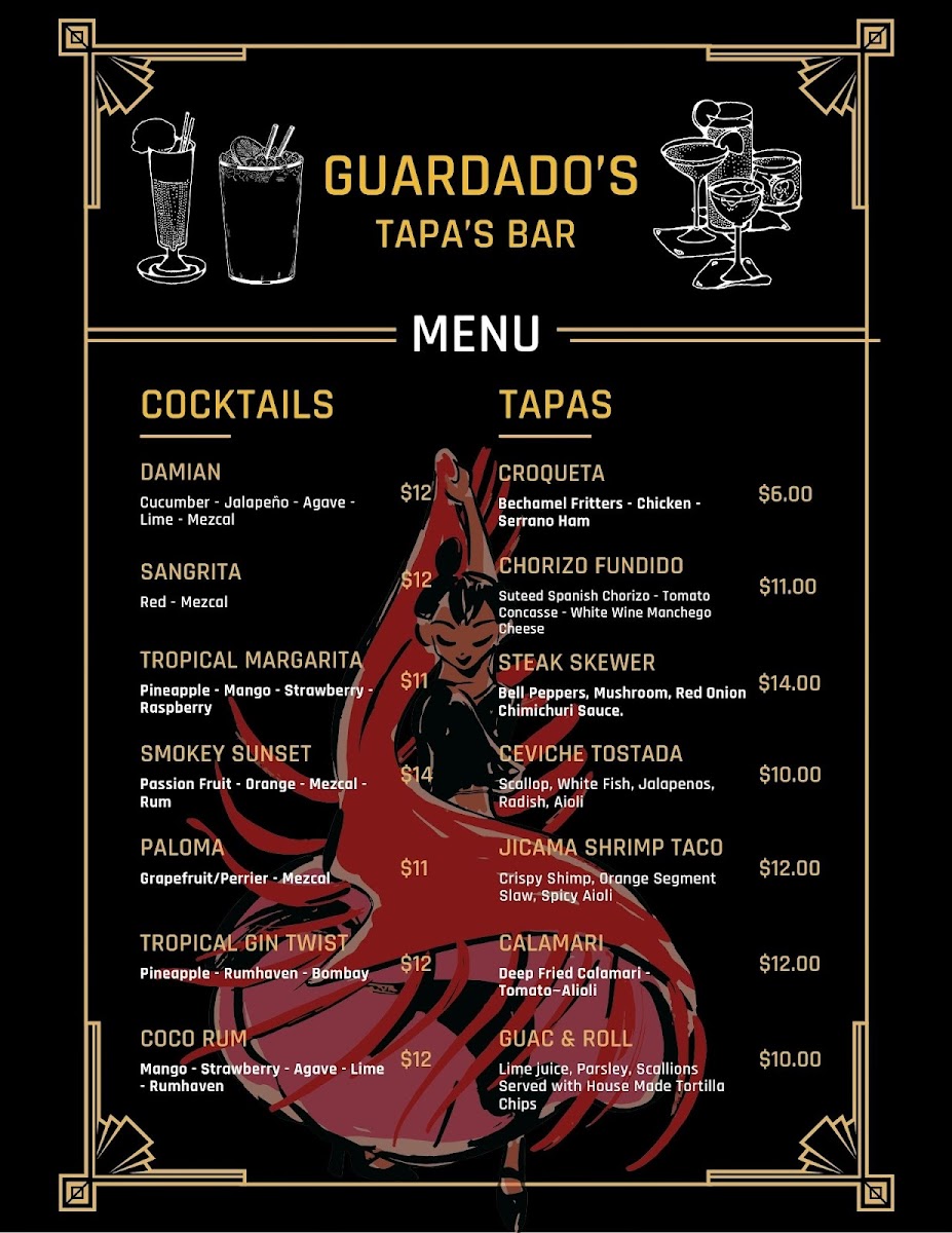 Menu Guardado's Restaurant-1
