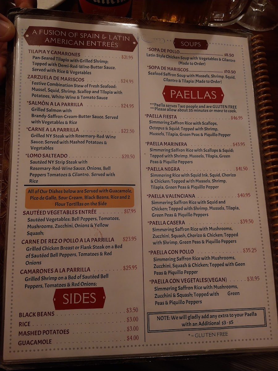Menu Guardado's Restaurant-2