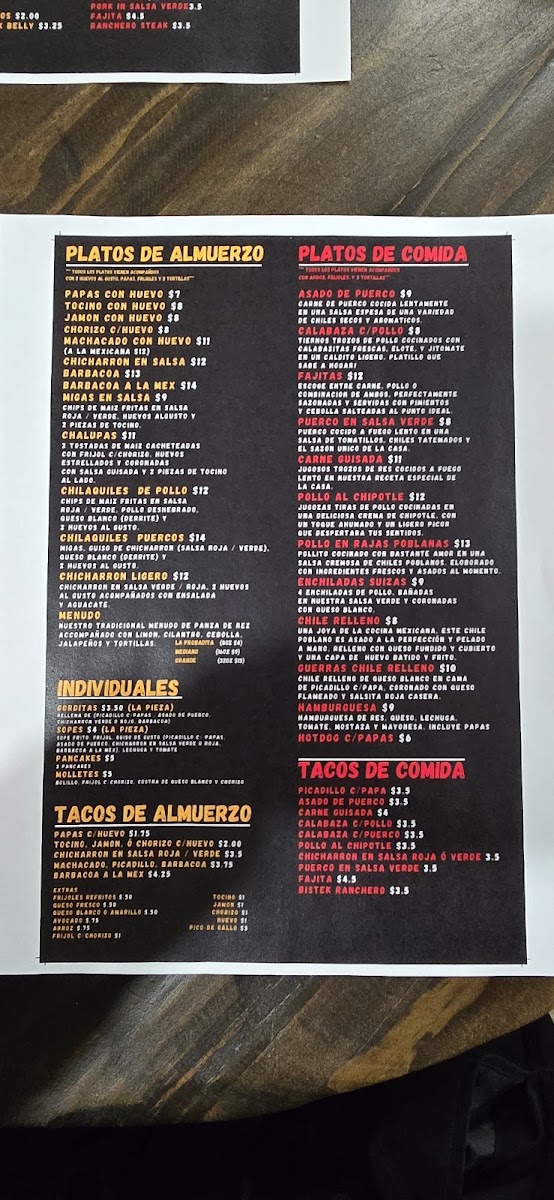 Menu Guerra's Kitchen-3