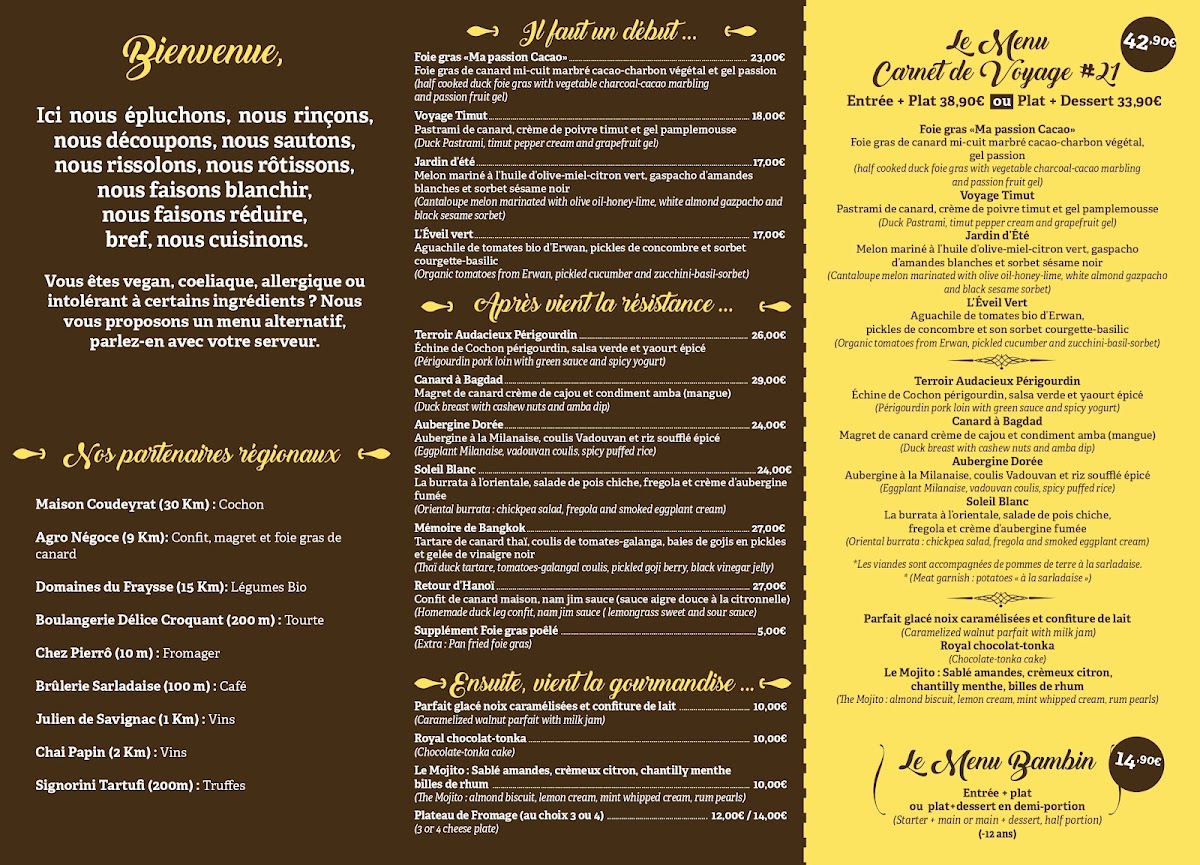 Menu Gueule & Gosier Restaurant-1