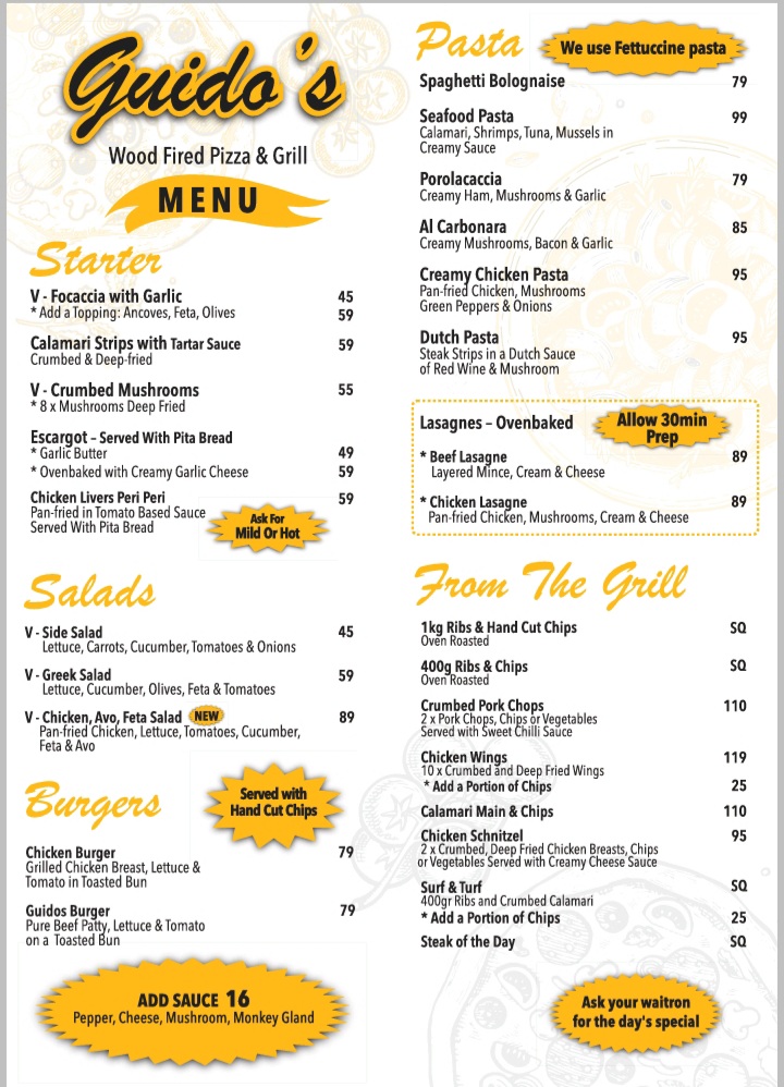 Menu Guidos Kraggakamma Family Restaurant-9
