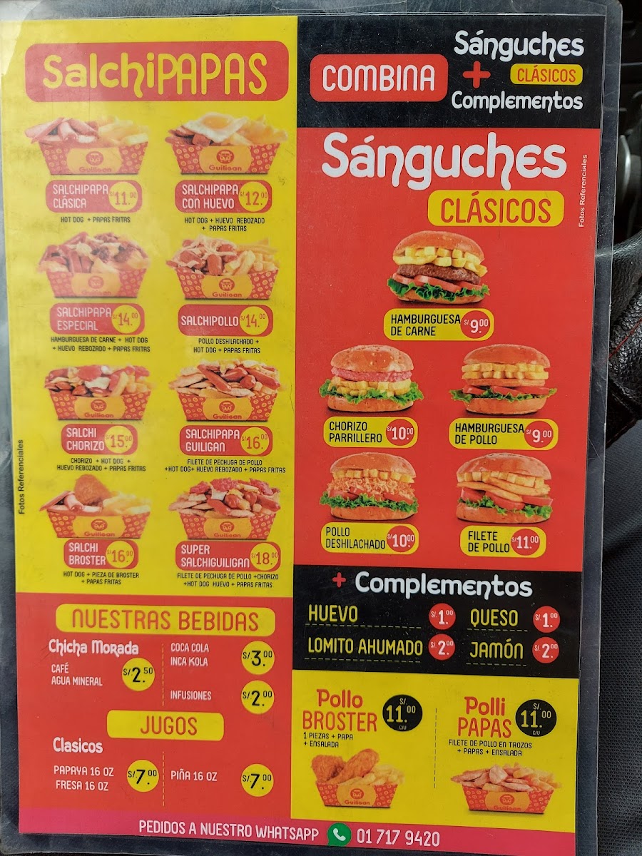 Menu Guilligan Burger.-3